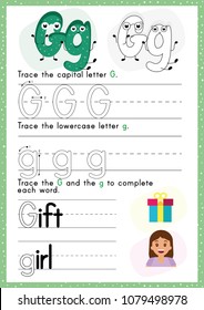 Alphabet Tracing Worksheet. Alphabet activity for pre schoolers and kindergarten A-Z.English activity for kids. A4 paper ready to print.