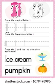 Alphabet Tracing Worksheet. Alphabet activity for pre schoolers and kindergarten A-Z.English activity for kids. A4 paper ready to print.