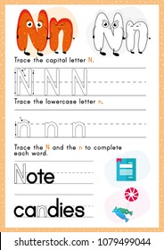 Alphabet Tracing Worksheet. Alphabet activity for pre schoolers and kindergarten A-Z.English activity for kids. A4 paper ready to print.