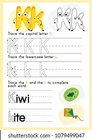 Alphabet Tracing Worksheet. Alphabet activity for pre schoolers and kindergarten A-Z.English activity for kids. A4 paper ready to print.