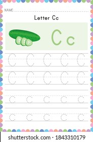Alphabet Tracing Worksheet. Alphabet activity for pre schoolers and kindergarten A-Z.English activity for kids. A4 paper ready to print.