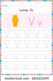 Alphabet Tracing Worksheet. Alphabet activity for pre schoolers and kindergarten A-Z.English activity for kids. A4 paper ready to print.