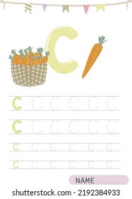Alphabet Tracing Worksheet. Alphabet activity for pre schoolers and kindergarten A-Z