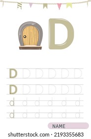 Alphabet Tracing Worksheet. Alphabet activity for pre schoolers and kindergarten A-Z. Handwriting workbook for children