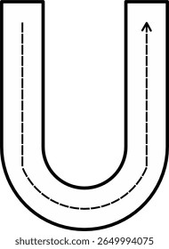 Alphabet Tracing Worksheet with Arrow Stroke Guide - Printable Handwriting Practice for Kids
