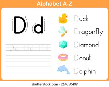 Alphabet Tracing Worksheet: Writing A-Z svg