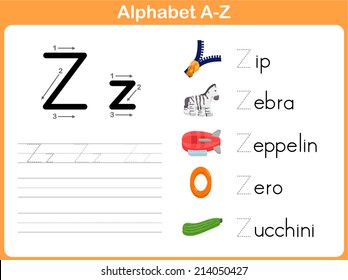 Alphabet Tracing Worksheet: Writing A-Z