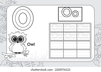 Alphabet Tracing Worksheet: Writing A to Z black and white