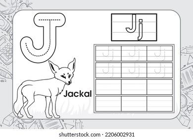 Alphabet Tracing Worksheet: Schreiben von A nach Z schwarz-weiß