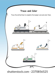 Alphabet tracing worksheet A to Z. ABC writing pages. Small letters tracing worksheet. Handwriting exercises for kids. Printable worksheet. Penmanship, fine motor skills, hand-eye coordination. Car