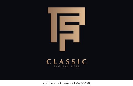 Alphabet TS or ST Vector monogram icon logo template