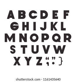 alphabet type font icons
