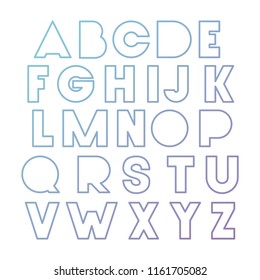 alphabet type font icons