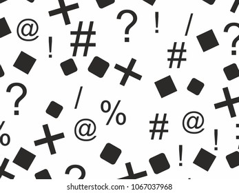 alphabet typogpaphy fonts and numbers vector background monochrome pattern
