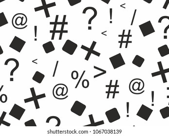 alphabet typogpaphy fonts and numbers vector background monochrome pattern