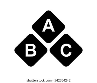 alphabet typography alphabetical script typo typographic image vector icon logo