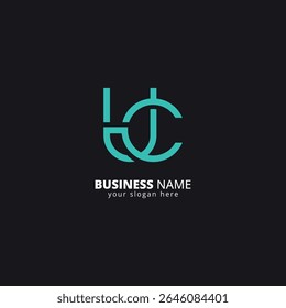 Alphabet U and C Letter Combination Logo, Stylish Corporate Symbol.