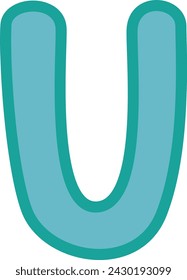 Alphabet U so cute for your design.