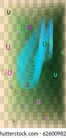 Alphabet U design idea