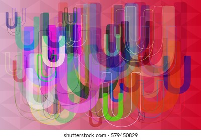 Alphabet U design template