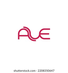 Alfabeto A U E Letra A diseño de logotipo U y E, símbolo de plantilla vectorial de tipografía creativa de A U E Logo moderno
