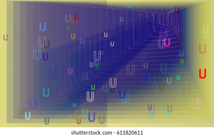 Alphabet U elements idea