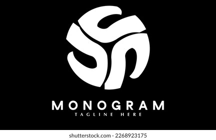 Alphabet U Logo abstract monogram vector template