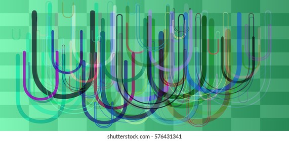 Alphabet U template background