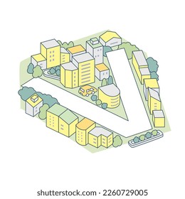 Alphabet "V" and the city