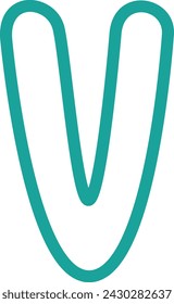 Alphabet V so cute for your design.