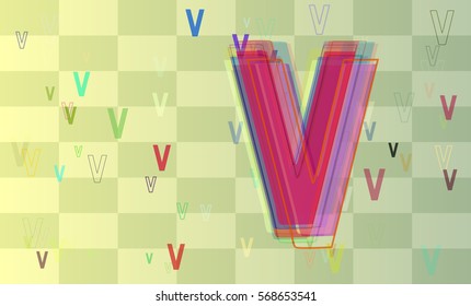 Alphabet V design pattern