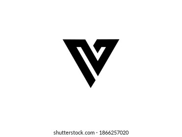 Alphabet V logo vector icon