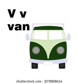 Alphabet V, V for Van.