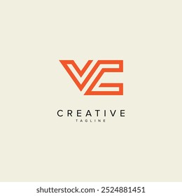 Alfabeto VC CV Letra Moderna Monograma Estilo Design de logotipo. Modelo de vetor inicial.