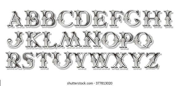 Alphabet vector 