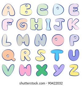 Alphabet vector