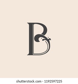 B Letter B Leaves Vector Illustration: Vector De Stock (libre De ...