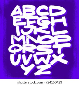 Alphabet. Vector background