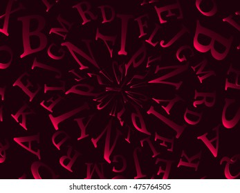 alphabet vector background, red background and red letters, background for presentation - Powered by Shutterstock - Get 15% off with code: PIKWIZARD15