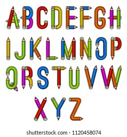 Alfabeto. Letras de caligrafía de Vector para póster o impresión. Letras dibujadas a mano. Inscripción tipográfica para su diseño. 