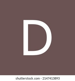 Alphabet vector of "D"with soft dark background.