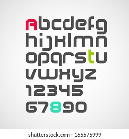 alphabet. vector font