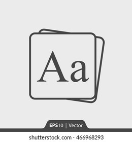 Alphabet vector icon for web