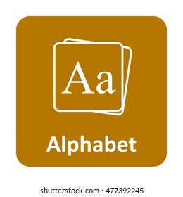 Alphabet vector icon for web and print