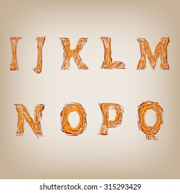 alphabet. vector illustration