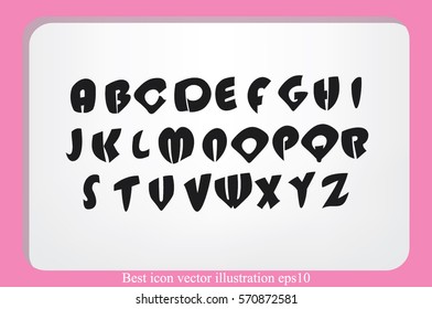 alphabet vector illustration.