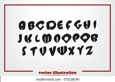 alphabet vector illustration.