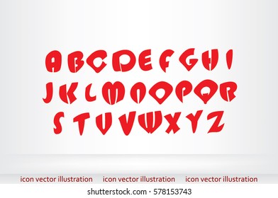alphabet vector illustration.