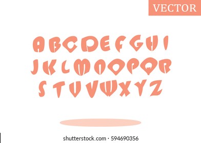 alphabet vector illustration.