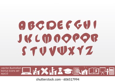 alphabet vector illustration eps10.